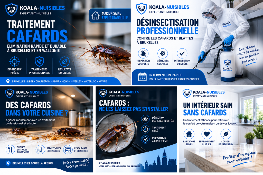 traitement cafards bruxelles wallonie